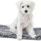 Stoutwool Indestructible Dog Bed - Fluffy Chew Proof Dog Crate Pad - Tough Kennel Pad for Aggressive Chewers - Ideal for Extra Small Breeds & Fits 22-Inch Crate - 21"x12", Charcoal