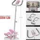 Sunny Health & Fitness Total Body 2-in-1 Smart Stepper Machine for Home with Handlebar and Resistance Bands, Total Body Workout, Adjustable Hydraulic, LCD Monitor, Non-Slip Pedals – 330 LB Max Weight