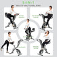 BARWING Stationary Exercise Bike for Home Workout, 5 IN 1 Foldable Indoor Cycling Bike for Seniors, 350LB Capacity, 16-Level Magnetic Resistance, Seat Backrest Adjustments