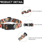 Mercano Adjustable Dog Collar - Special Design Patterns, Soft Nylon Comfortable Durable Pet Collar for Small Medium Large Dogs (XS, Ethnic Gold)
