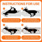 2 Pcs Deer Drag Sleds Deer Sled Game Hauler with 2 Pcs Heavy Duty Drag Strap for Duck Hunting Ice Fishing Accessories Rope Pulling Harness for Hunting Gift