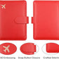 Melsbrinna Rfid Passport Holder for Travel women/Men, Cute Passport Wallet Rfid Blocking Card Slots, Rfid Passport Cover/CaseTravel Wallet, Passport Book Holder (1, Red2)