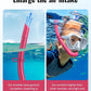 W WSTOO Adults Diving Snorkel Breathing Tube Silicone Flexible Foldable Snorkel Anti-Drop for Freediving Swim Training,Diving and Scuba Diving,Easy to Carry for Travel