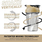HELIMIX 1.5 Vortex Blender Shaker Bottle Holds Upto 20oz | No Blending Ball or Whisk | USA Made | Portable Pre Workout Whey Protein Drink Shaker Cup | Mixes Cocktails Smoothies Shakes | Top Rack Safe