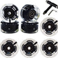 FREEDARE Roller Skate Wheels 54mm/58mm and Bearings Indoor Outdoor Luminous Light Up 83A with T Tools for Double Row Skating and Skateboard (8 Pack)