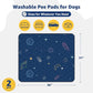 LOOBANI Pee Pads for Dogs Washable: Reusable Dog Pee Pads for Small Pet, 2 Pack Waterproof Puppy Whelping Pads 31" x 36", Non-Slip Potty Training Mat for Dog Playpen, Floor, Cage, Sofa, Crate, Blue