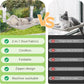 Cat Window Perch, Glow in The Dark Foldable Cat Hammock with Sunken Design & Removable Soft Cover, Breathable Cordless Window Bed for Resting Indoor Kitten (Shallow Perch, 1 Pack - M)