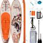 10’6/11’6 Inflatable Stand Up Paddle Board with Premium Paddleboards Accessories, Wide Stable Designed SUP Paddleboard for Adults & Youth.