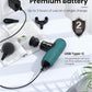 BOB AND BRAD Q2 Mini Massage Gun, Pocket-Sized Deep Tissue Massager Gun, Portable Percussion Muscle Massager Gun, Ultra Small & Quiet Muscle Massage Gun with Carry Case -Green