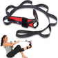 Foot Calf stretcher for Plantar Fasciitis, Achilles Tendonitis, Heel Spurs, Drop Foot. Yoga Stretching Strap for Leg, Thigh and Hamstring (Red)