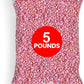 Hygloss Craft Rocks Mini Stones for Art Projects-Bag O' Gravel, Neon Pink, 5 lb