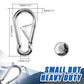 Carabiner Clip Hooks, 10pcs 3.15 inch Carabiners Heavy Duty, 304 Stainless Steel Spring Snap Hook Fits Camping Hiking, Metal Clips for Rope Chain Keys Rings