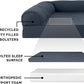 Furhaven Orthopedic Dog Bed for Large Dogs w/ Removable Bolsters & Washable Cover, For Dogs Up to 125 lbs - Quilted Sofa - Iron Gray, Jumbo Plus/XXL