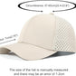 VOBOOM Men Quick Dry Baseball Cap Laser Cut Mesh Ball Curved Brim Snapback Hat