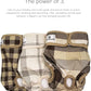 Pet Parents® Washable Dog Diapers (3pack) + Extendrs® of Durable Doggie Diapers, Premium Dog Diapers Female & Male (Medium, Oxford)