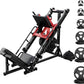 RitFit Adjustable Leg Press and Hack Squat Machine with Weight Plate Set, Professional Home Gym Equipment with Linear Bearings, Specialized for Complete Lower Body Workouts and Weight Storage Posts