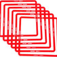 POPETPOP Square Agility Rings, 6pcs Speed Rings, Youth Agility Footwork Training Speed Hurdles Ladder Fitness Equipment Sport Workout Home Gym
