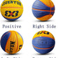 Wave Basketball, Blue and Yellow, Indoor/Outdoor Sports Basketball, Communion Gifts for Boys, Dedicated to 3v3 Matches, Size 7(29.5'')