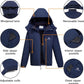 CAMEL CROWN Men's Winter Coat Waterproof Ski Jacket Fleece Lined Windproof Raincoat for Snow Outdoor Hiking Mountain