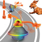 Interactive Dog Toys, Automatic Moving and Rolling LED Light Up Dogs Ball with Rope, Motion-Activated Wicked Ball for Small Medium Pup, Stimulation Toy for Boredom Relief