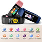 ENGERWALL Fitness Tracker with Step Counter/Calories/Stopwatch, Activity Tracker with Heart Rate Monitor, IP68, Health Tracker with Sleep Tracker, Smartwatch, Pedometer Watch for Women Men Kids