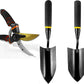 Gardening Tools – 3-in-1 Premium Garden Tool Set,Heavy Duty Pruning Shear, Trowel and Transplanter,Rust-Proof Hand Tool Set, Ideal Gardening Gifts for All (Black)
