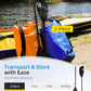 OCEANBROAD Kayak Paddle 86in/218cm, 90.5in/230cm Alloy Shaft 2-Piece Floatable Kayak Oar for Kayaking Canoeing Boating