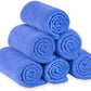 JML Microfiber Bath Towels Set, Large, Absorbent, Soft, Fast Drying, Multipurpose Microfiber Towel for Adult, Beach, Pool, Sport, Yoga, 6 Pack, 27" x 55" - Blue