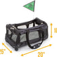Sherpa on Wheels Indoor Pet Dog Carrier, Black Large for All Breed Sizes