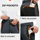 TBMPOY Men's Snow Ski Hiking Pants Waterproof Winter Fleece Lined Pants Camping Skiing Ice Fishing Pants with Belt