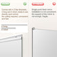 Hasipu Home Gym Mirror 95" L x 39" W - 1PC Large Full Body Mirror for Yoga, Wall-Mounted Mirrors for Fitness, Garage, Dance Studio, 0.16in Tempered Glass Frameless