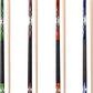 GSE Games & Sports Expert 58" 2-Piece Canadian Maple Hardwood Billiard Pool Cue Sticks for Men/Women, House or Commercial/Bar Use (Several Colors, Weight 18oz, 19oz, 20oz, 21oz Available)