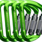 SEPEAK UIAA 30kN Climbing Carabiner Clips, Professional Heavy Duty Twist Locking Carabiners for Climbing,Mountaineering, Rappelling, Camping, Hiking, Swings, Large D Ring Hooks