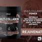Premium Multi Collagen Peptides Protein Powder (1, 2, 3, 5 & 10) with Vitamin C, Biotin, Hyaluronic Acid, for Hair Skin and Nails - Marine, Bovine, Chicken & Eggshell (Chocolate, 45 Servings)