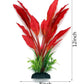 ALEGI Silk Aquarium Plants, 12 Inch Artificial Silk Plants Decorations for Fish Tank,Aquarium Décor Plastic Plants (Red, 2 Pack)