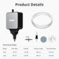 NICREW Nano Silent Aquarium Air Pump Black, Aquarium Aerator with Accessories for UP to 20 Gallon Fish Tank, Super Quiet, 0.6 L/min, 1.5 Watts