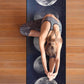 QiyI Yoga Mat Towel with Corner Pockets, Non Slip Sweat Absorbent Hot Yoga Towels, Soft Yoga Blankets with Travel Bag, Skidless Mat Cover for Workout, Gym, Fitness - 70"x26", Moon Cycle