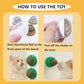 GATITOS Catnip Balls 1 Pcs, Catnip Ball for Cats Wall, Safe Healthy Kitten Chew Toys, Teeth Cleaning Dental Wall Treats, Edible Cats Lick Kitten Chew