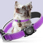 Airtag Dog Collar - 100% Waterproof Air tag Dog Collar Holder for Apple AirTag, Reflective, Soft Padded, Everlasting, GPS Dog Collar for Small Medium Large Dogs (Purple, M)