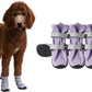 Spark Paws Dog Shoes, Waterproof Dog Boots for Medium to Large Dogs, Non Slip, Breathable Dog Booties and Paw Protectors - 4PCS Doggie Hiking Boots with Reflective Straps - Lilac, Size 3