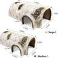 Reptile Hide Caves Simulation Tree Hideout Snake Hide Leopard Gecko Terrarium Plastic Plant Leaves Ornament Habitat Shelter Decor for Lizard Hermit Crab Spider Frog Amphibians Medium Size