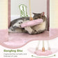 Globlazer Pink Cat Tree, 70 inch Tall Scratching Tower Multi-Level Cat Condo for Indoor Multiple Cats with 2 Large Cat Caves, Top Perch, Large Platform, Bottom Swing, F70B, Pink