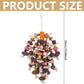Deloky Large Parrot Bird Chewing Toys, Natural Nuts Corn Parrot Tearing Toy, Wooden Bird Cage Toy for African Grey, Macaws Cokatoos, Amazon Parrots and Other Large Birds