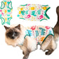 Cat Recovery Suit Surgical Onesie for Post Surgery/Neuter/Spay. Protection for Wounds and Skin infections for Male/Female Cats. Comfortable, Safe, (no Loose Cords) Cone Alternative (Medium)