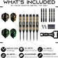 IgnatGames Premium Steel Tip Darts – 3/6/12 Pack Brass Barrels with Aluminum Shafts, 16 GlideXPro Flight Set, Tool Kit & Giftable Case