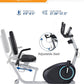 Recumbent Exercise Bike for Seniors - 400LB Weight Capacity Recumbent Bikes with Comfortable Seat, Pulse Sensor, 16-level Resistance, LCD Monitor