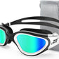 ZIONOR G1 Polarized Swimming Goggles for Unisex Adult Women Anti Fog 100% Anti UV Diving Goggles