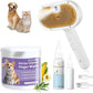 Pet Steam Brush for Dog & Cat–3-in-1 Spray Hair Removal Comb–Steam Brush for Shedding & Grooming–Water Brushes for Long & Short Haired Pets–Spritz Defur Comb–Includes Waterless Shampoo & Ear Wipes