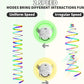 Interactive Cat Toys for Indoor Cats,Enrichment Stimulation Toys, Electric Hanging Door Clip Ribbon Kitty Toy,Automatic Play Chase Exercise Feather Toys for Bored Indoor Adult & Kitten Cats（White）