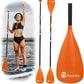 SUP Paddle, Stand Up Paddle Board Paddle Lightweight Adjustable 4-Piece Aluminium Kayak Paddles, Unique Lock Design Floating Alloy Shaft Paddle for Paddle Board